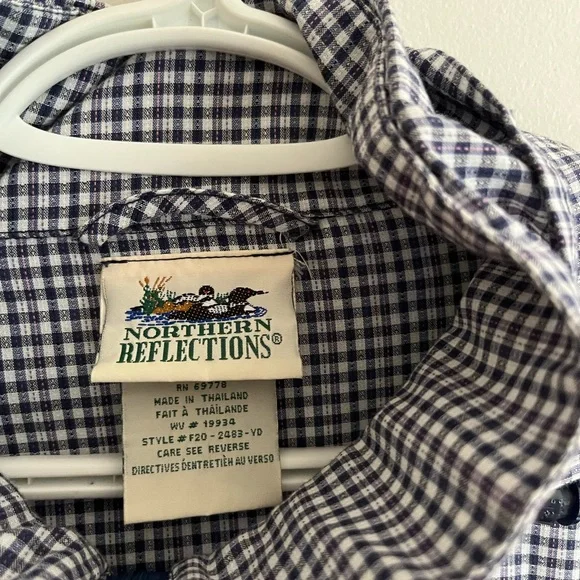 Northern Reflections Vintage Checkered Hooded Jacket - Small - Picture 3 of 7